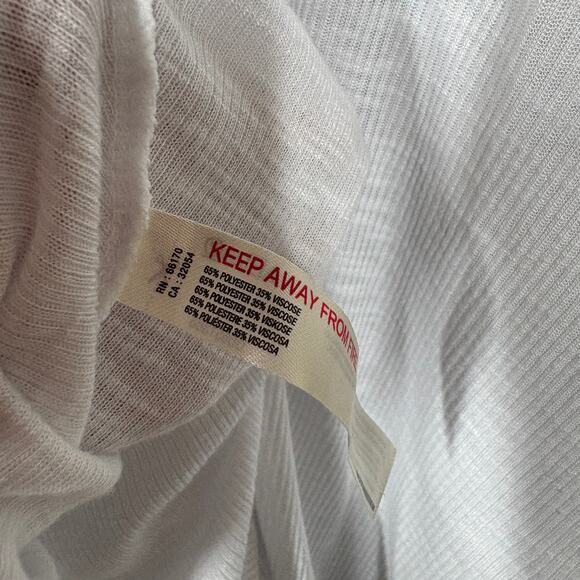 Free People Intimately Womens Size Medium Dani Tank Top White V Neck Sleeveless - Picture 7 of 8